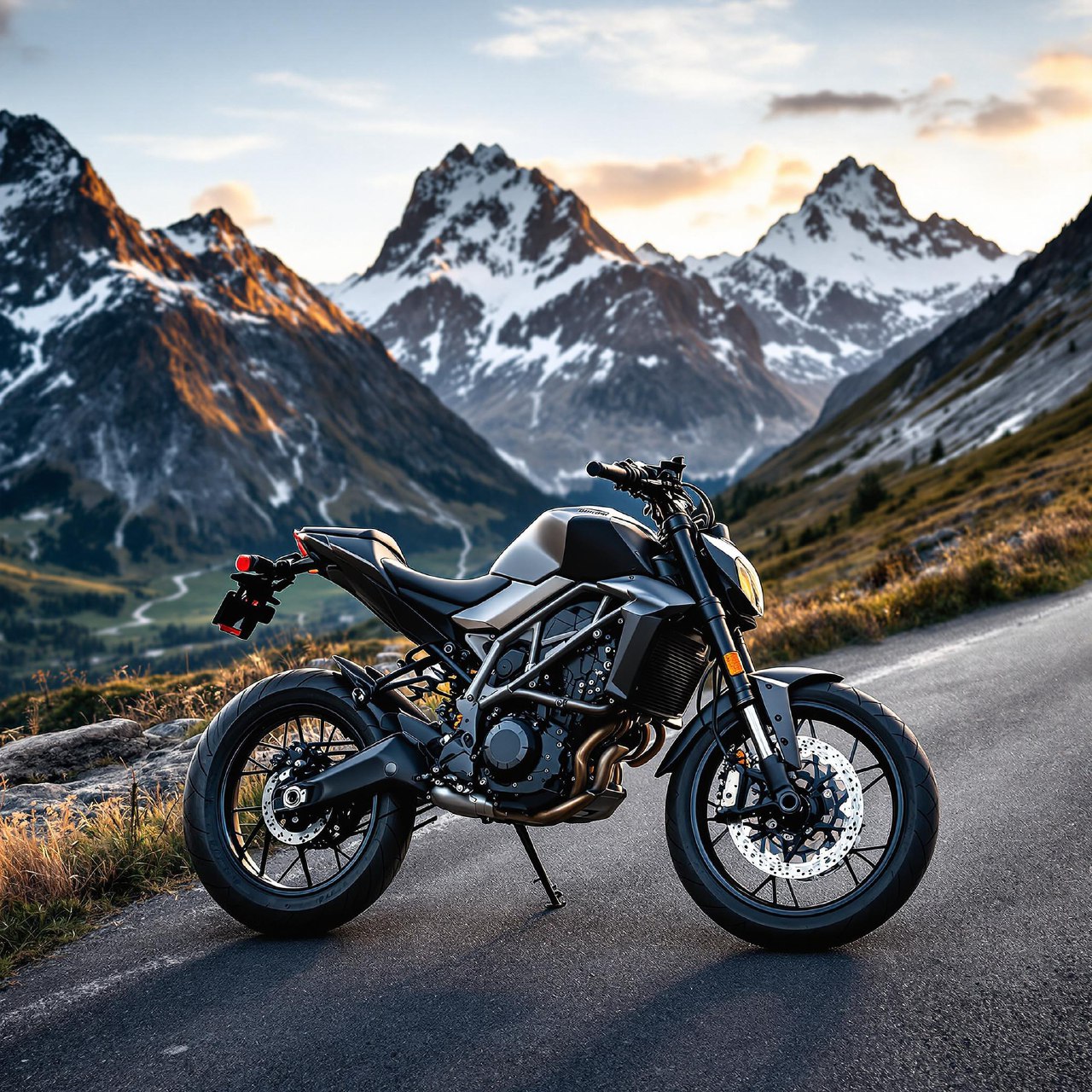 Motorrad mit Vignette